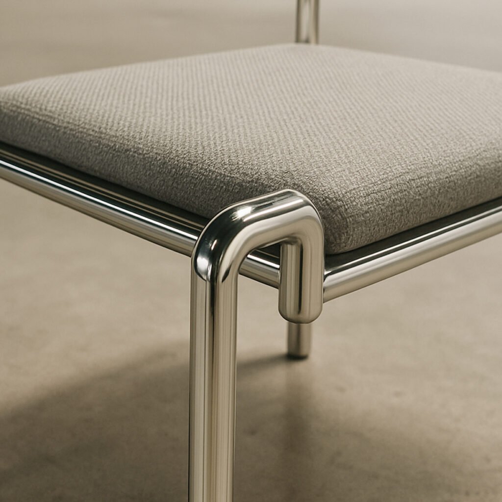 Mono - modern, endüstri stili sandalye, yakın çekim render