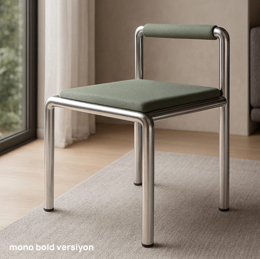 Mono - modern, endüstri stili sandalye